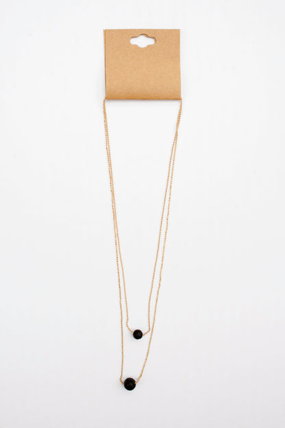 Quiet Brain® Gold Diffuser Necklace Set